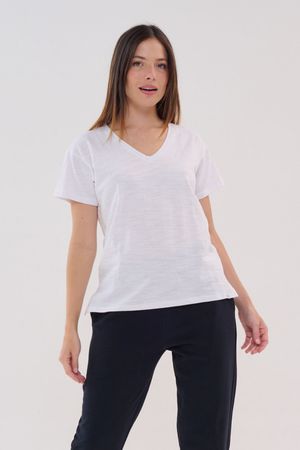 Remera Basic Escote En V