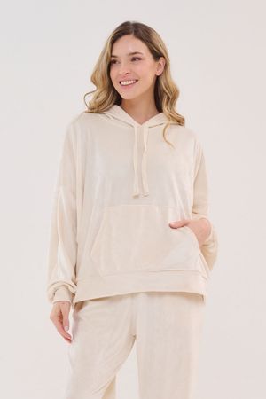 Buzo de plush con capucha Cozy