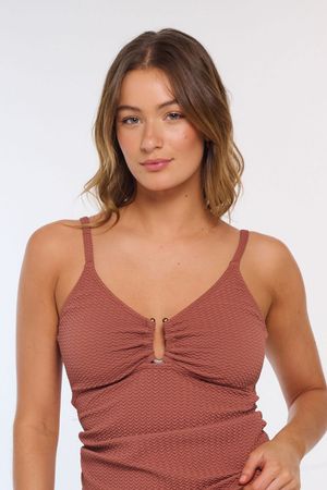 Tankini Con Hebilla Central Golden Sunset