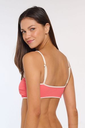 Bandeau Escotado Envivado Coral Reef