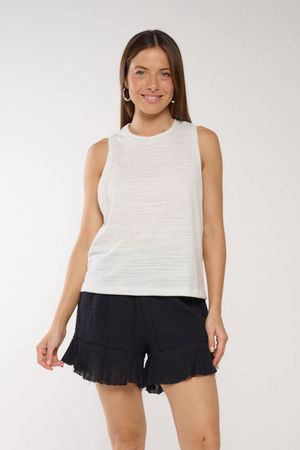 Musculosa Con Escote Y Sisas Seafoam