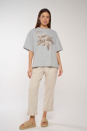 Pantalón Crop Plaqué Aloha