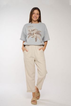 Pantalón Crop Plaqué Aloha