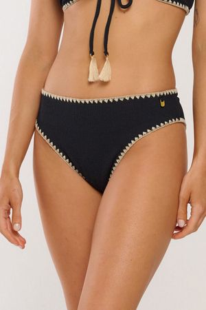 High Leg Festón Bordado Eclipse Charm