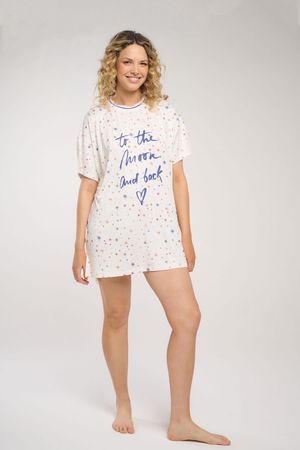 Camisón Over Manga Corta Starry Sky